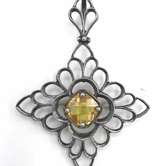 S222 Retired Citrine Sterling Silver 